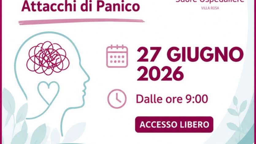 ANSIA E ATTACCHI DI PANICO: SCREENING GRATUITO – 27 GIUGNO – VILLA ROSA